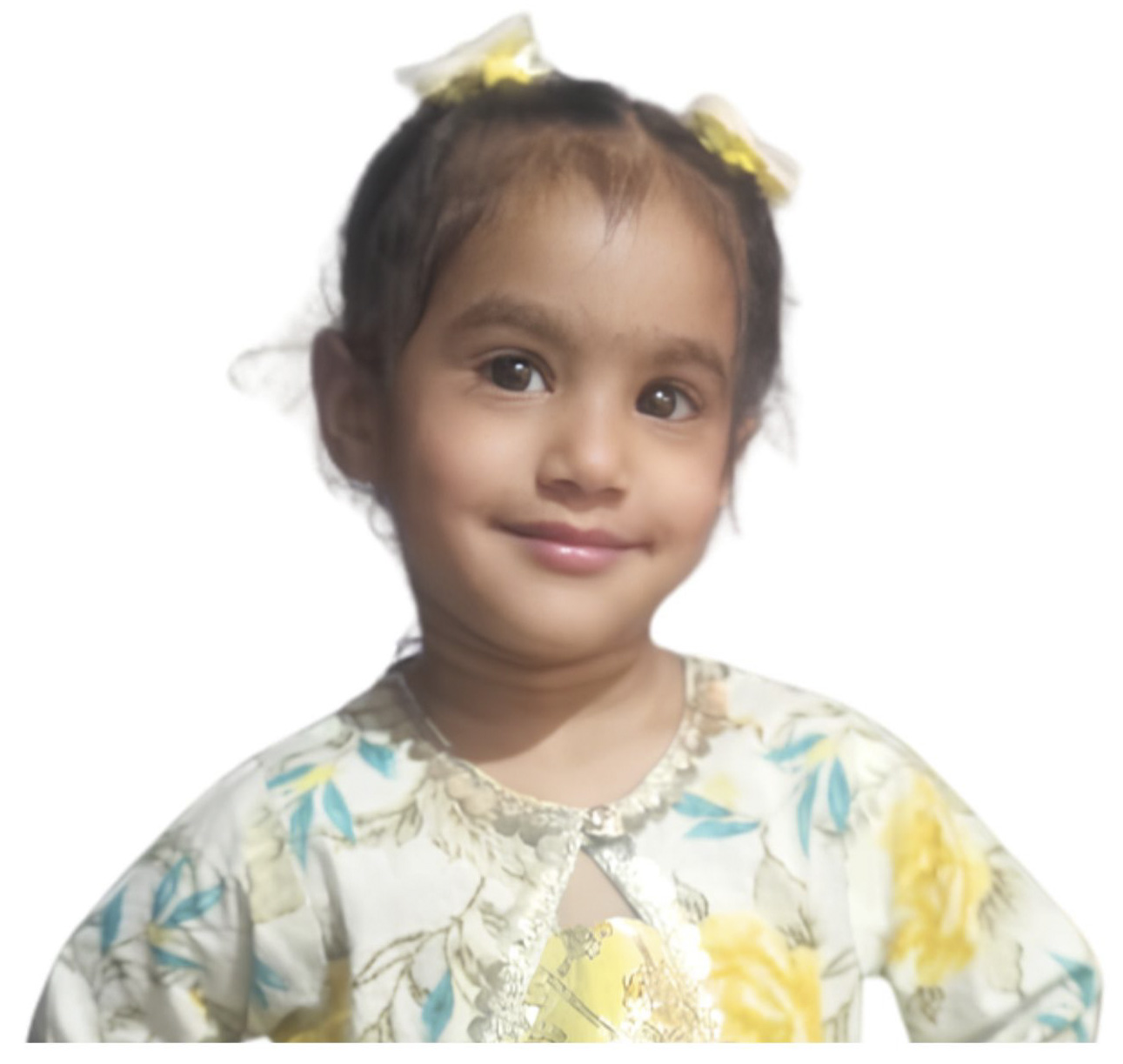 Original reference photo of Gur Ennayat, daughter of Ranjeet Singh Kapoor and Kanika Kapoor